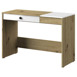 Biurko z kolekcji Nero Meble Domel dąb artisan + czarny