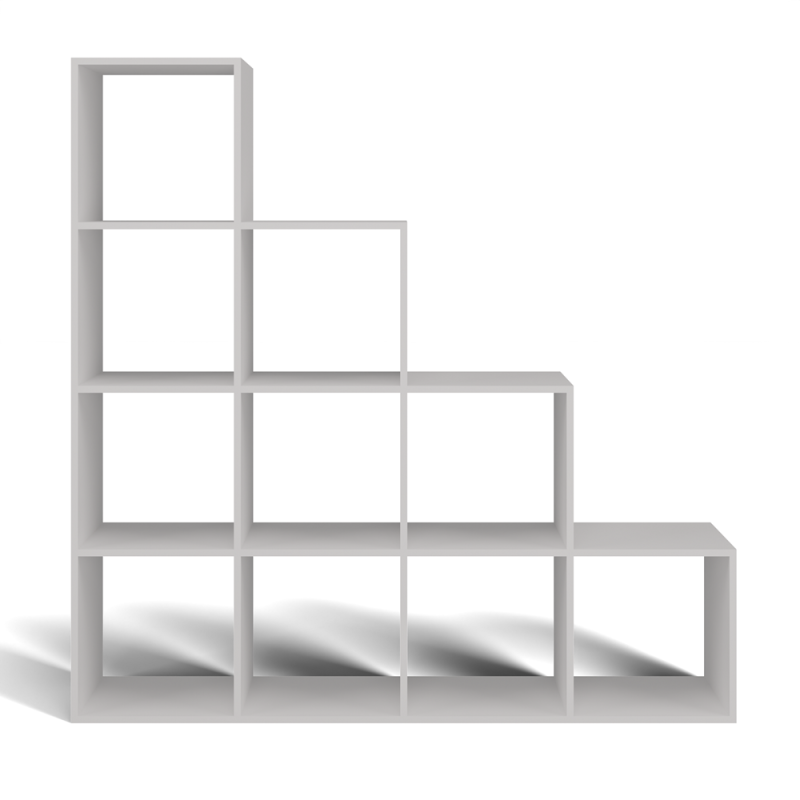 Regał Step 4X4 Biały