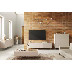 Komoda Desin 220cm z 2 szufladami Meble Bogart kaszmir/dąb Komoda Desin 220cm z 2 szufladami Meble Bogart kaszmir/dąb