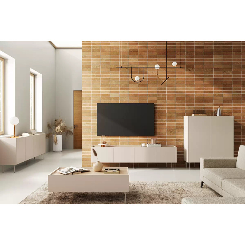 Komoda Desin 220cm z 2 szufladami Meble Bogart kaszmir/dąb