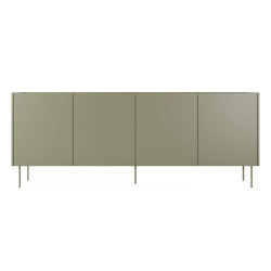 Komoda Desin 220cm z 2 szufladami Meble Bogart oliwka/dąb nagano