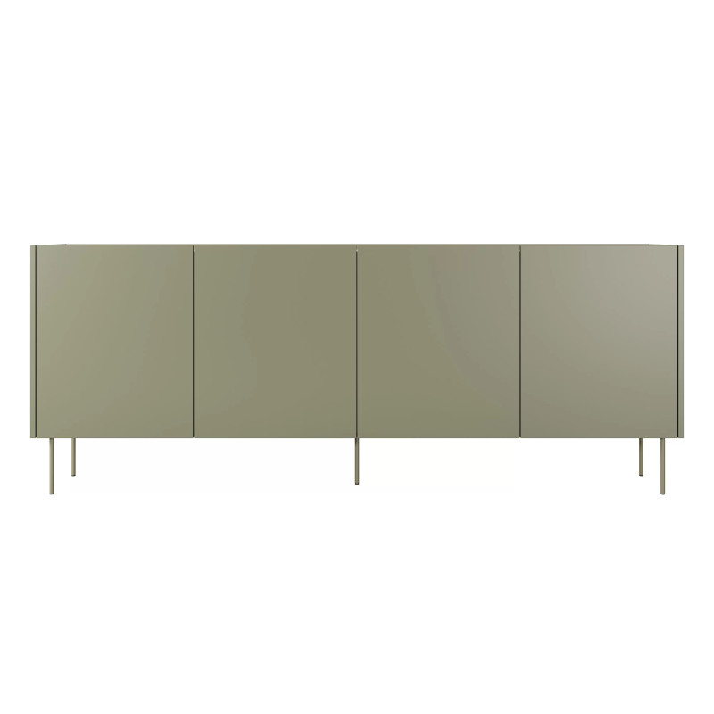 Komoda Desin 220cm z 2 szufladami Meble Bogart oliwka/dąb nagano