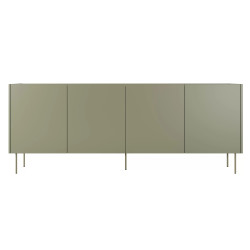 Komoda Desin 220cm z 4 szufladami Meble Bogart oliwka/dąb nagano