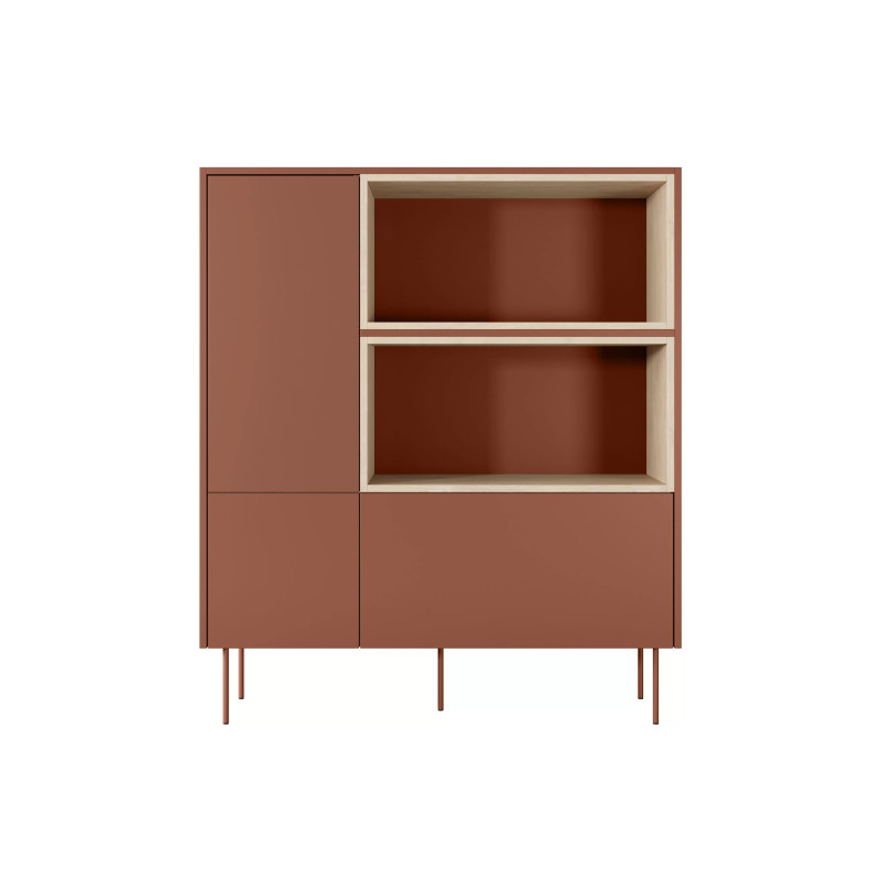 Komoda wysoka Desin z otwartymi wnękami Meble Bogart ceramic