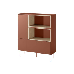 Komoda wysoka Desin z otwartymi wnękami Meble Bogart ceramic