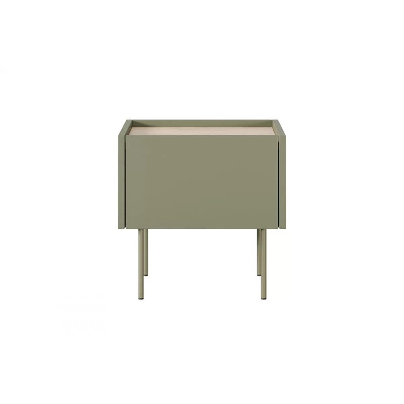 Szafka nocna Desin Meble Bogart oliwka/dąb nagano
