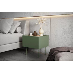 Szafka nocna Desin Meble Bogart oliwka/dąb nagano Szafka nocna Desin Meble Bogart oliwka/dąb nagano