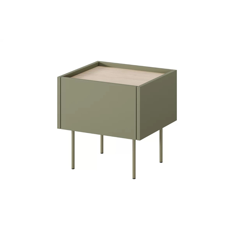 Szafka nocna Desin Meble Bogart oliwka/dąb nagano Szafka nocna Desin Meble Bogart oliwka/dąb nagano