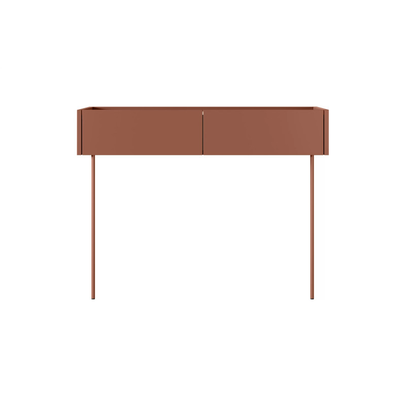 Toaletka Desin Meble Bogart ceramic red/dąb nagano