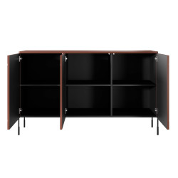 Trzydrzwiowa komoda 150 Sonatia Meble Bogart burgund