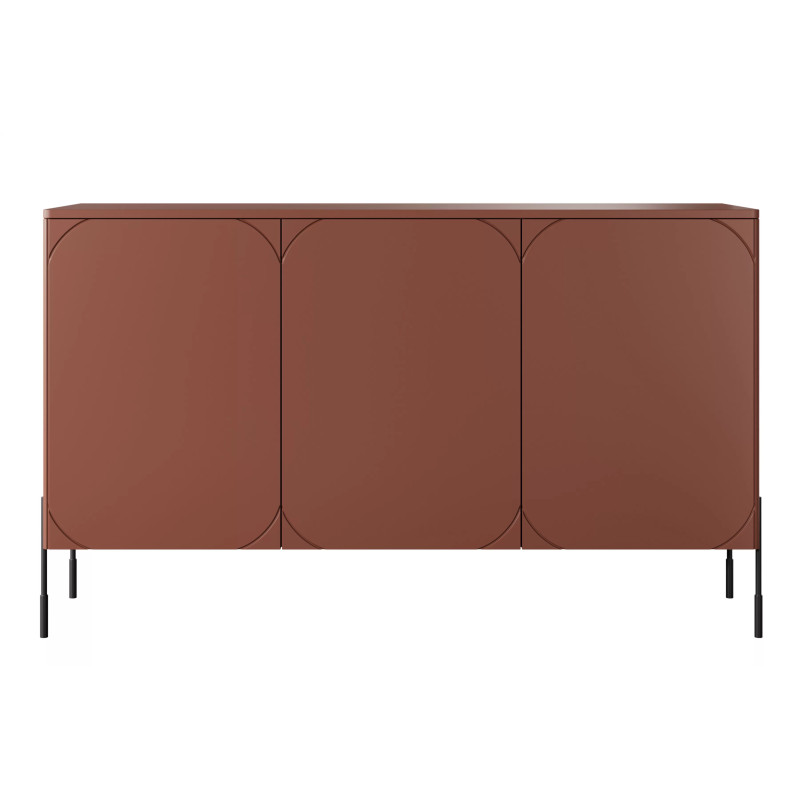 Trzydrzwiowa komoda 150 Sonatia Meble Bogart burgund