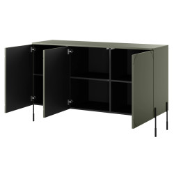 Trzydrzwiowa komoda 150 Sonatia Meble Bogart oliwka