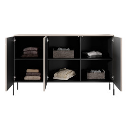 Trzydrzwiowa komoda 150 Sonatia Meble Bogart kaszmir