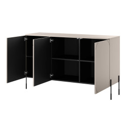 Trzydrzwiowa komoda 150 Sonatia Meble Bogart kaszmir