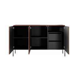 Trzydrzwiowa komoda z 2 szufladami 150 Sonatia Meble Bogart Trzydrzwiowa komoda z 2 szufladami 150 Sonatia Meble Bogart