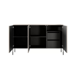 Trzydrzwiowa komoda z 2 szufladami 150 Sonatia Meble Bogart Trzydrzwiowa komoda z 2 szufladami 150 Sonatia Meble Bogart