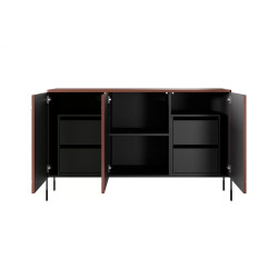 Trzydrzwiowa komoda z 4 szufladami 150 Sonatia Meble Bogart Trzydrzwiowa komoda z 4 szufladami 150 Sonatia Meble Bogart