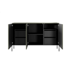 Trzydrzwiowa komoda z 4 szufladami 150 Sonatia Meble Bogart Trzydrzwiowa komoda z 4 szufladami 150 Sonatia Meble Bogart