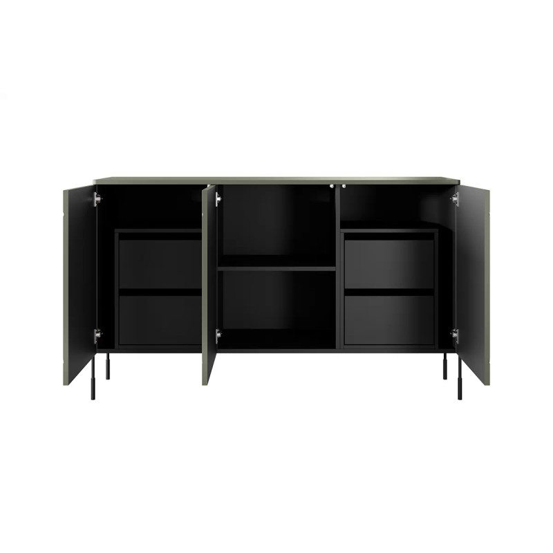 Trzydrzwiowa komoda z 4 szufladami 150 Sonatia Meble Bogart