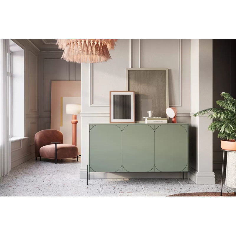 Trzydrzwiowa komoda z 4 szufladami 150 Sonatia Meble Bogart