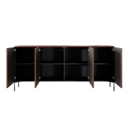 Czterodrzwiowa komoda 200 Sonatia Meble Bogart burgund