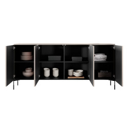 Czterodrzwiowa komoda 200 Sonatia Meble Bogart kaszmir