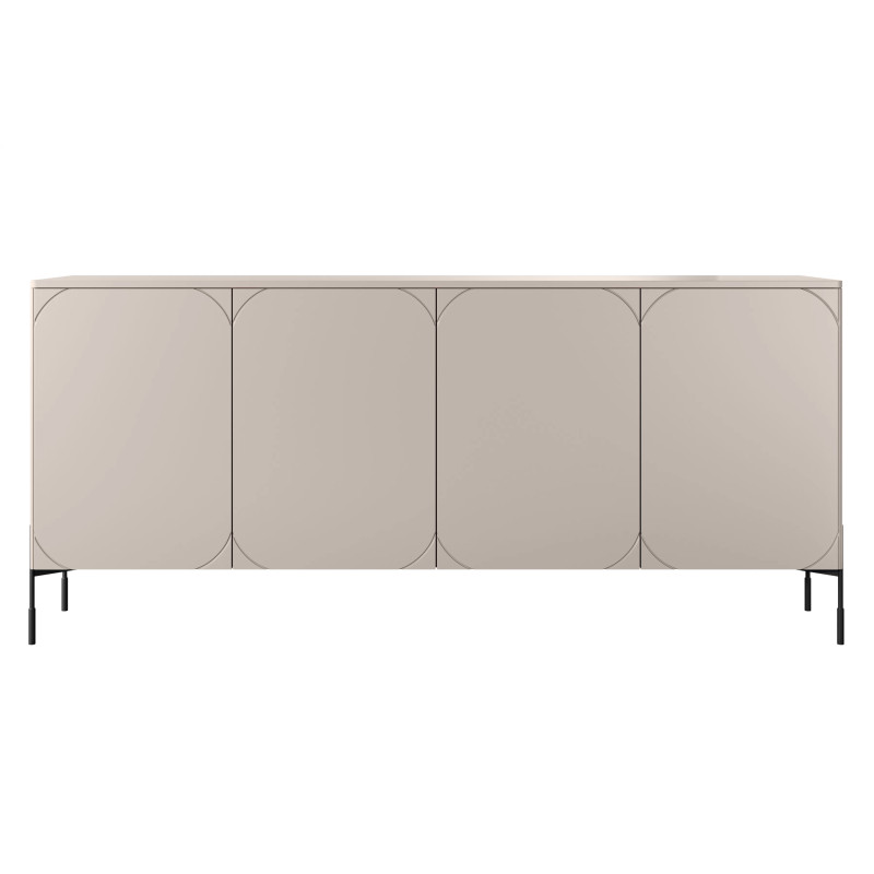 Czterodrzwiowa komoda 200 Sonatia Meble Bogart kaszmir