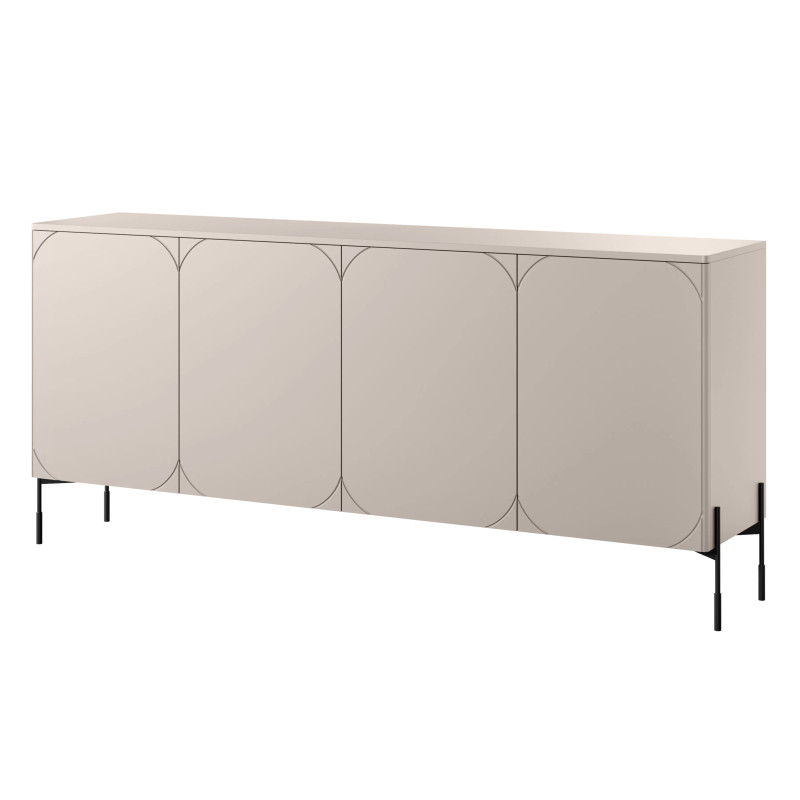 Czterodrzwiowa komoda 200 Sonatia Meble Bogart kaszmir