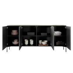 Czterodrzwiowa komoda 200 Sonatia Meble Bogart oliwka