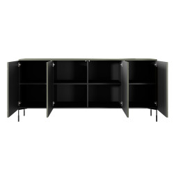 Czterodrzwiowa komoda 200 Sonatia Meble Bogart oliwka