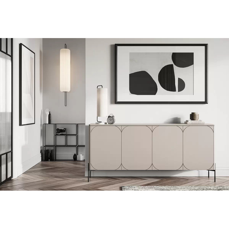 Czterodrzwiowa komoda z 2 szufladami 200 Sonatia Meble Bogart