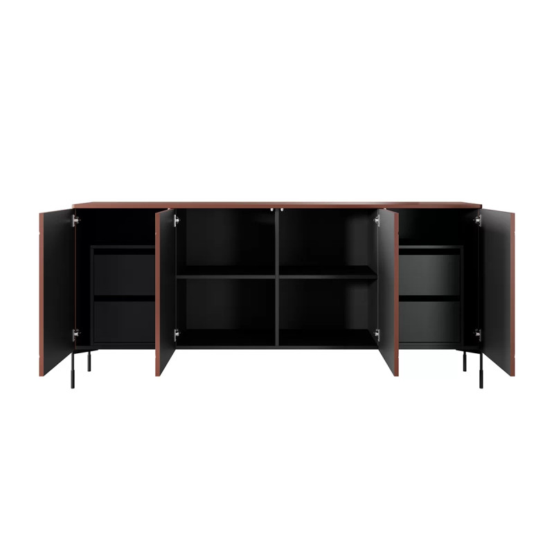 Czterodrzwiowa komoda z 4 szufladami 200 Sonatia Meble Bogart