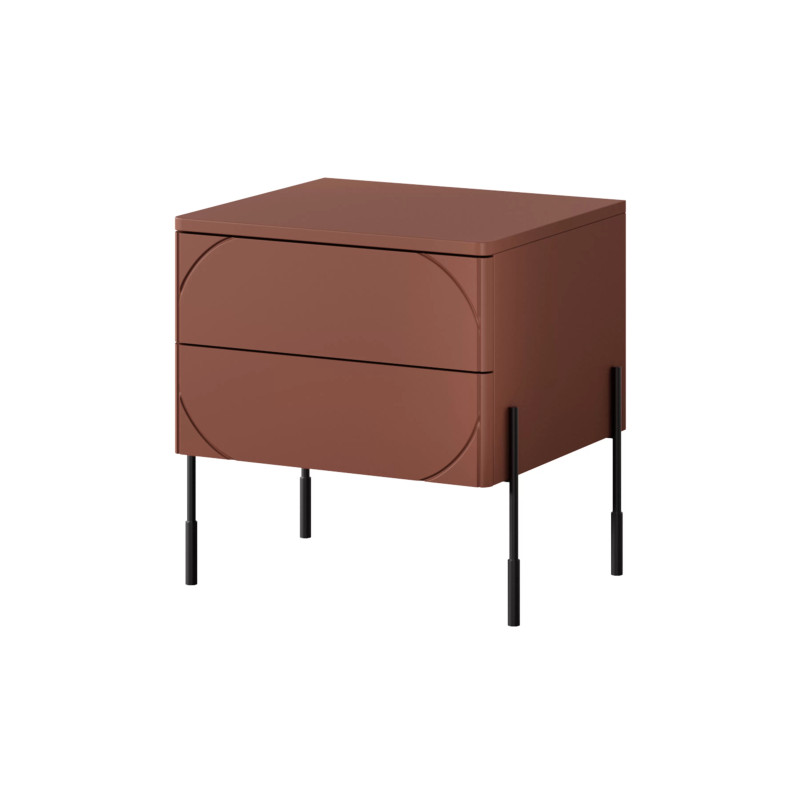 Szafka nocna Sonatia Meble Bogart burgund