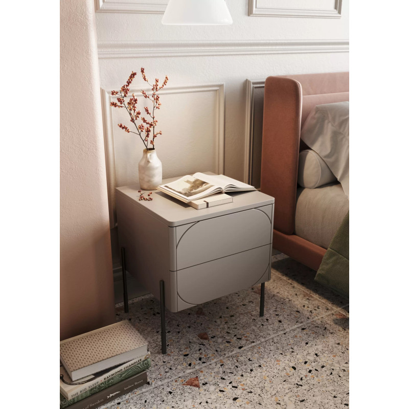 Szafka nocna Sonatia Meble Bogart kaszmir