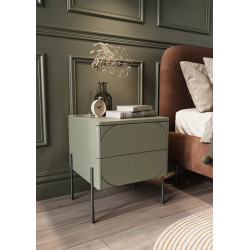 Szafka nocna Sonatia Meble Bogart oliwka Szafka nocna Sonatia Meble Bogart oliwka