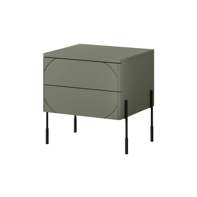 Szafka nocna Sonatia Meble Bogart oliwka Szafka nocna Sonatia Meble Bogart oliwka