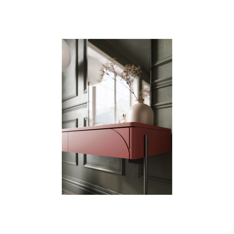 Toaletka z dwoma szufladami Sonatia Meble Bogart burgund