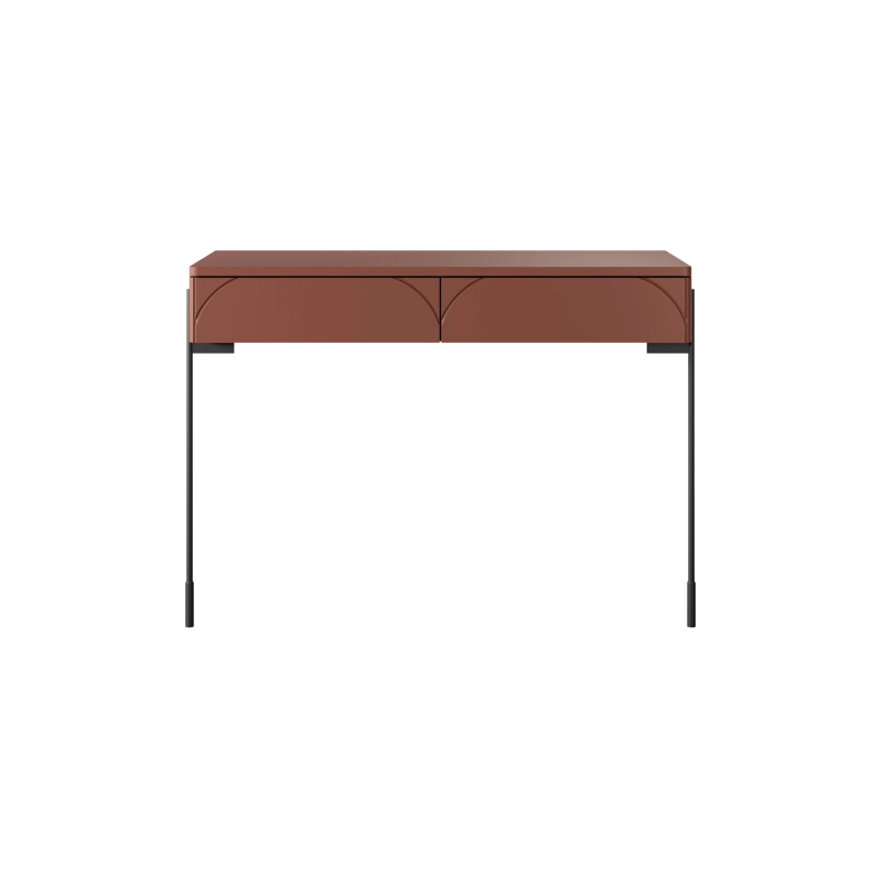 Toaletka z dwoma szufladami Sonatia Meble Bogart burgund