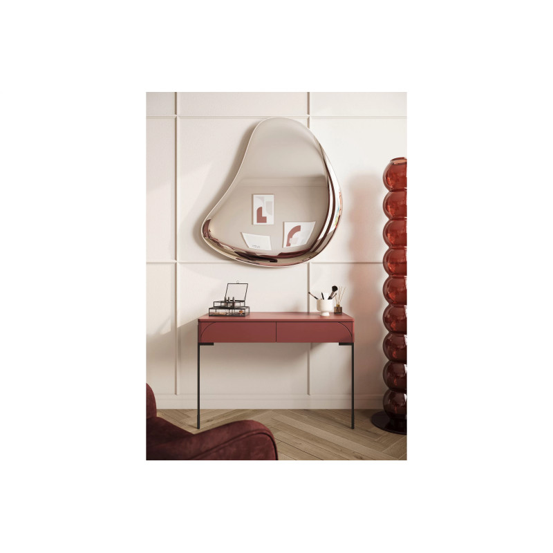 Toaletka z dwoma szufladami Sonatia Meble Bogart burgund