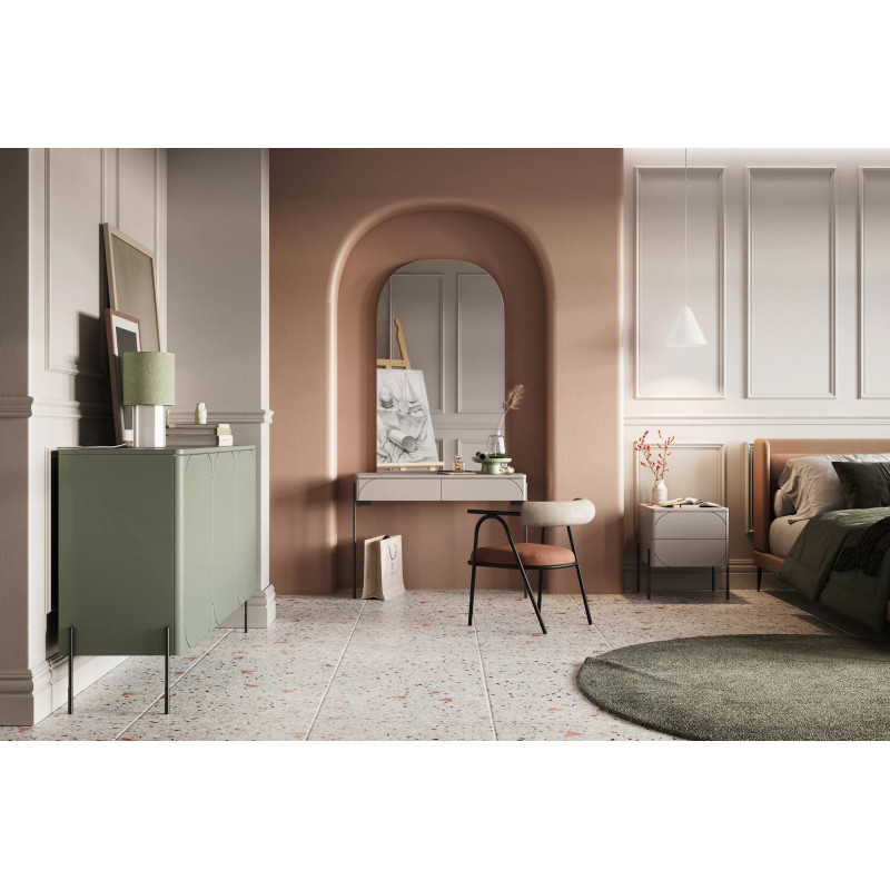 Toaletka z dwoma szufladami Sonatia Meble Bogart kaszmir