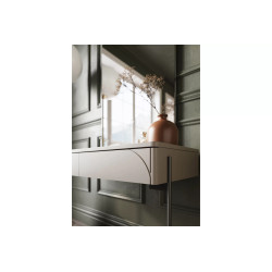 Toaletka z dwoma szufladami Sonatia Meble Bogart kaszmir