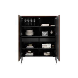 Kredens 120 z dwoma szufladami Sonatia Meble Bogart burgund