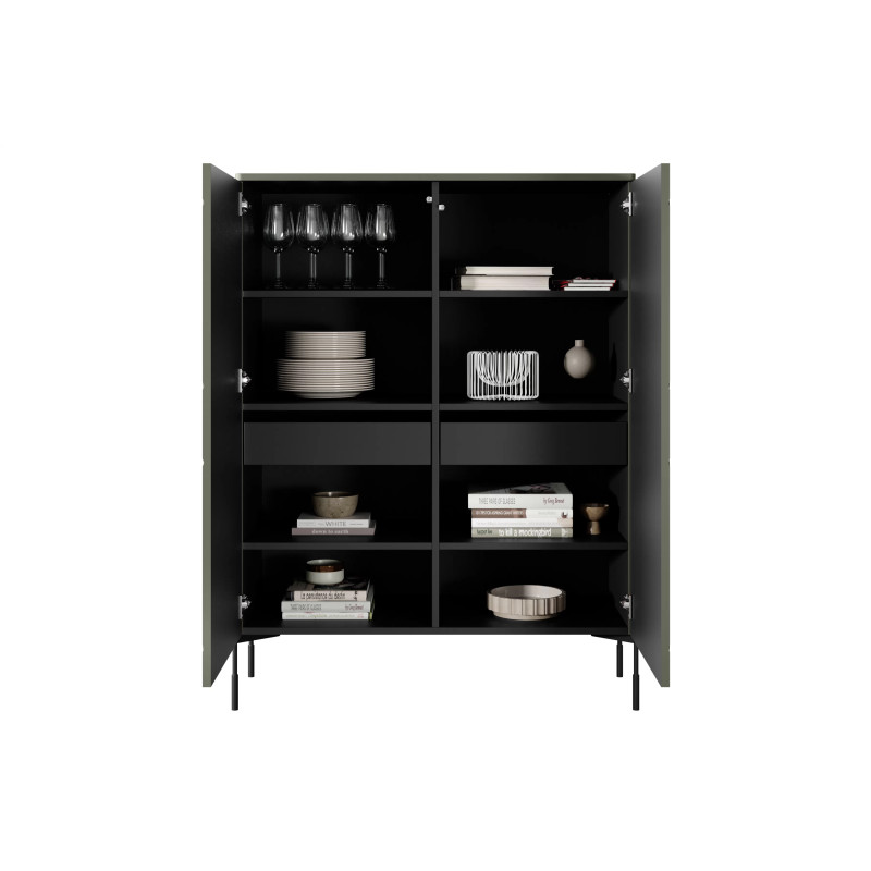 Kredens 120 z dwoma szufladami Sonatia Meble Bogart kaszmir