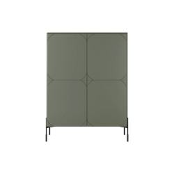 Kredens 120 z dwoma szufladami Sonatia Meble Bogart oliwka