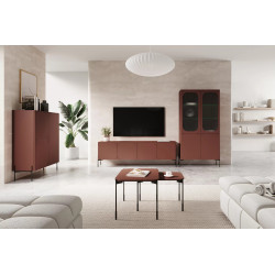 Witryna 100 Sonatia Meble Bogart burgund