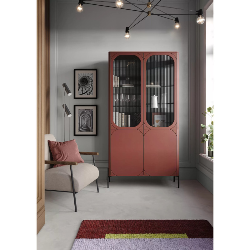 Witryna 100 Sonatia Meble Bogart burgund