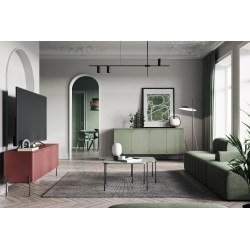 Trzydrzwiowa szafka RTV 150 Sonatia Meble Bogart burgund