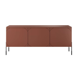 Trzydrzwiowa szafka RTV 150 Sonatia Meble Bogart burgund