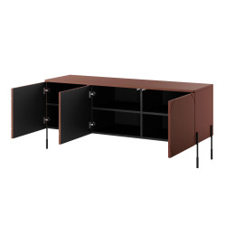 Trzydrzwiowa szafka RTV 150 Sonatia Meble Bogart burgund