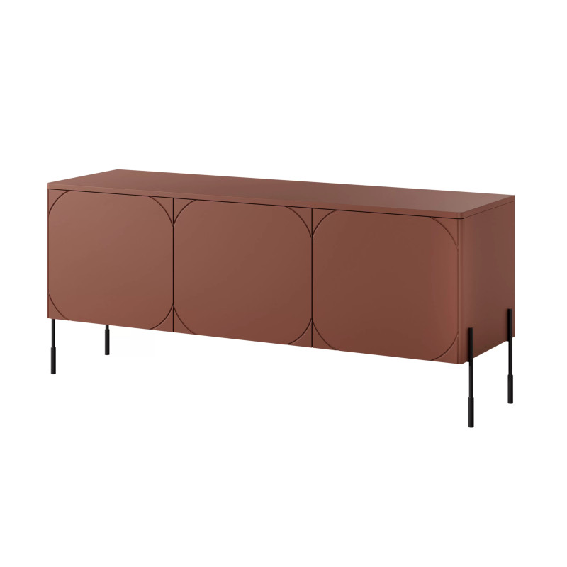 Trzydrzwiowa szafka RTV 150 Sonatia Meble Bogart burgund